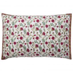 Poppy-Gina Reversible Pillow Case - Magenta